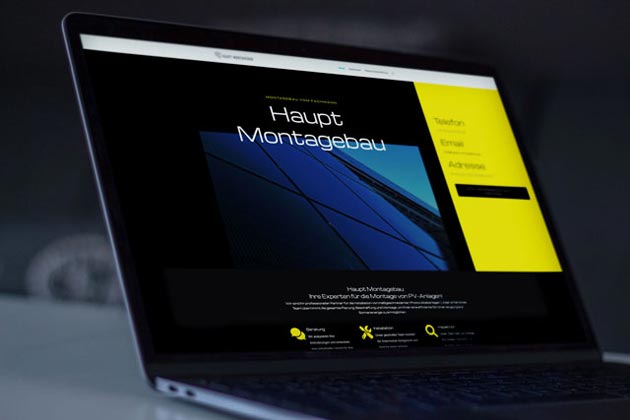 Webdesign Haupt Montagebau