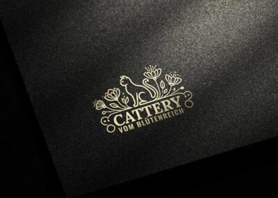 Logodesign Cattery vom Blütenreich