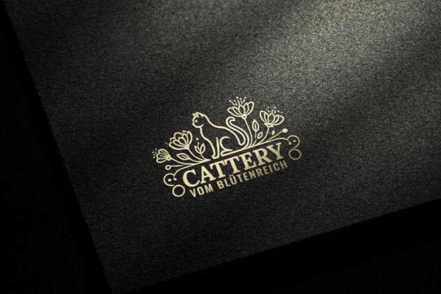 Logodesign Cattery vom Blütenreich